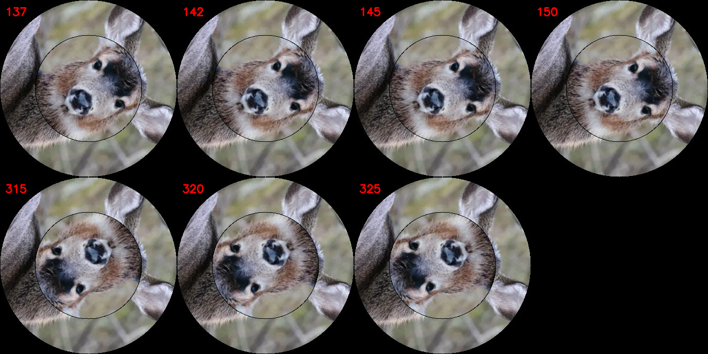 Comparing rotation angles - the solver searches for seamless alignment